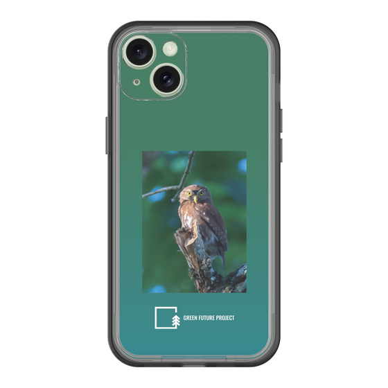 スリムプロテクションプレミアムケース［ Green Future Project - Ferruginous Pygmy Owl ］