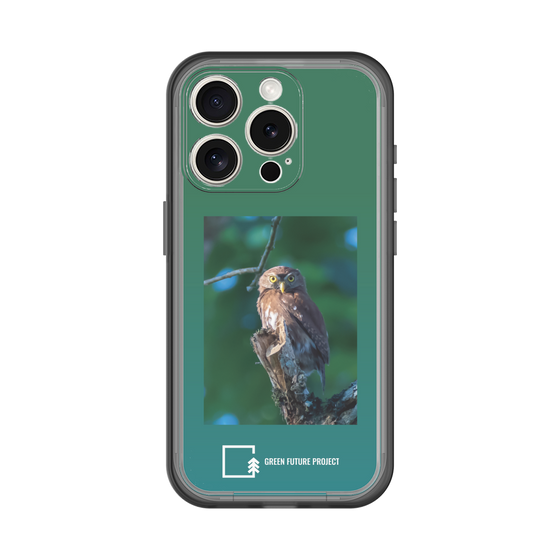 スリムプロテクションプレミアムケース［ Green Future Project - Ferruginous Pygmy Owl ］