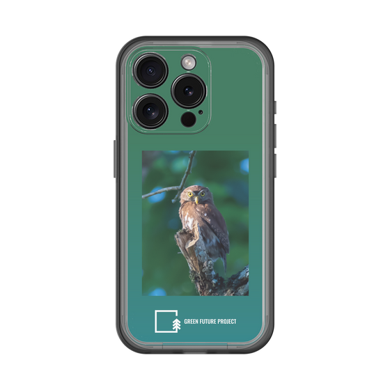 スリムプロテクションプレミアムケース［ Green Future Project - Ferruginous Pygmy Owl ］