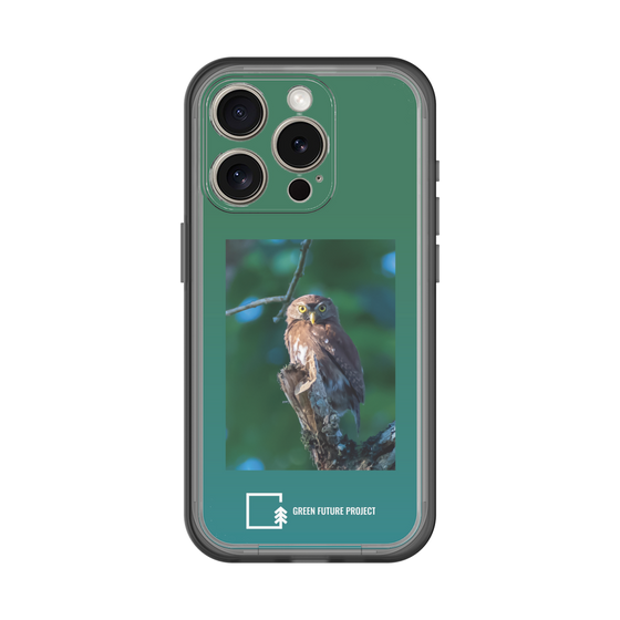 スリムプロテクションプレミアムケース［ Green Future Project - Ferruginous Pygmy Owl ］