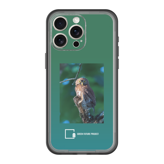 スリムプロテクションプレミアムケース［ Green Future Project - Ferruginous Pygmy Owl ］
