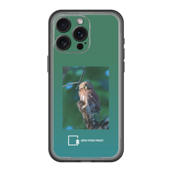 スリムプロテクションプレミアムケース［ Green Future Project - Ferruginous Pygmy Owl ］