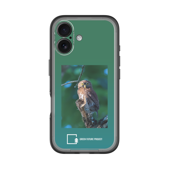 スリムプロテクションプレミアムケース［ Green Future Project - Ferruginous Pygmy Owl ］