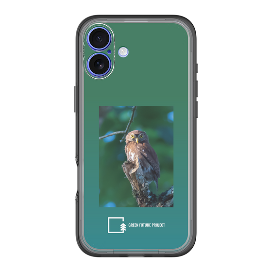 スリムプロテクションプレミアムケース［ Green Future Project - Ferruginous Pygmy Owl ］