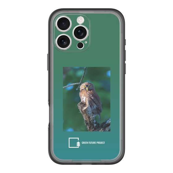 スリムプロテクションプレミアムケース［ Green Future Project - Ferruginous Pygmy Owl ］