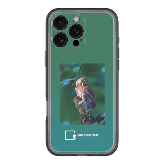 スリムプロテクションプレミアムケース［ Green Future Project - Ferruginous Pygmy Owl ］