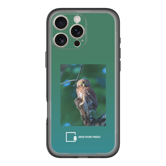 スリムプロテクションプレミアムケース［ Green Future Project - Ferruginous Pygmy Owl ］