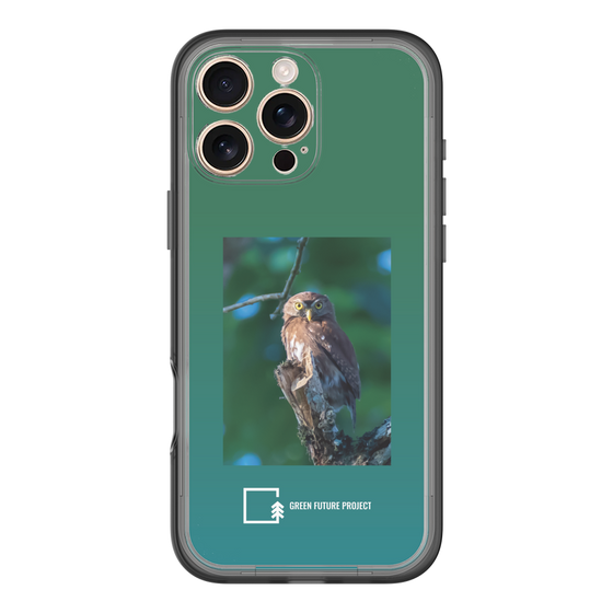スリムプロテクションプレミアムケース［ Green Future Project - Ferruginous Pygmy Owl ］