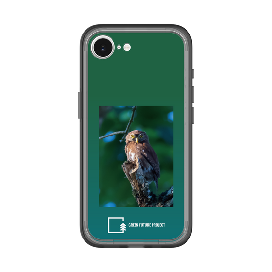 スリムプロテクションプレミアムケース［ Green Future Project - Ferruginous Pygmy Owl ］