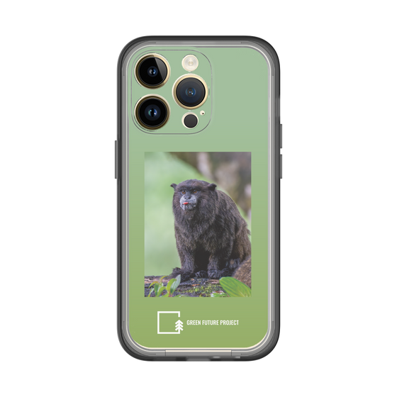 スリムプロテクションプレミアムケース［ Green Future Project - Black-mantled Tamarin ］