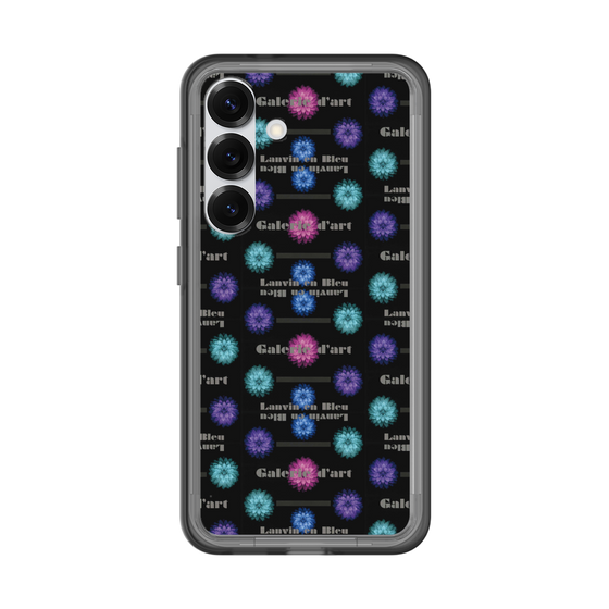 スリムプロテクションプレミアムケース［ LANVIN en Bleu - Flower pattern ］