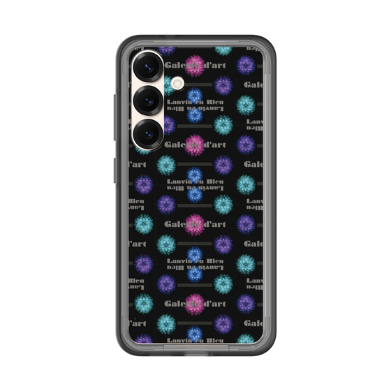 スリムプロテクションプレミアムケース［ LANVIN en Bleu - Flower pattern ］
