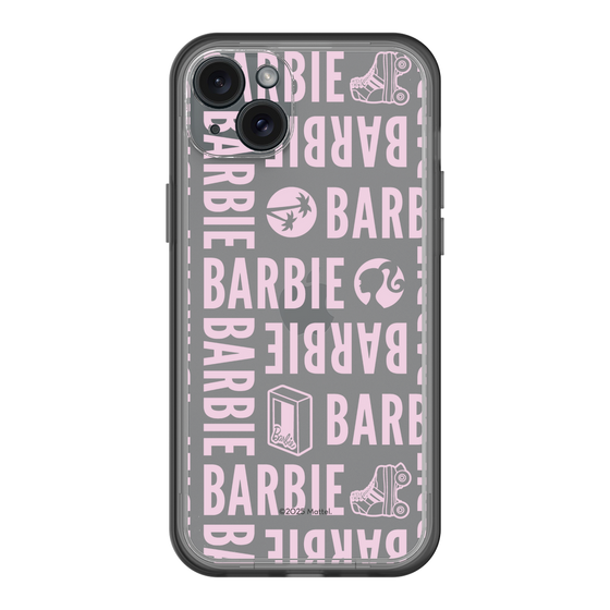 スリムプロテクションプレミアムケース［ Barbie - ロゴパターン3 - クリア ］