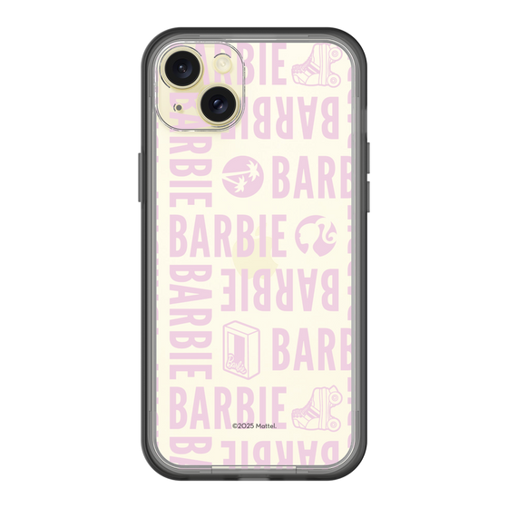 スリムプロテクションプレミアムケース［ Barbie - ロゴパターン3 - クリア ］