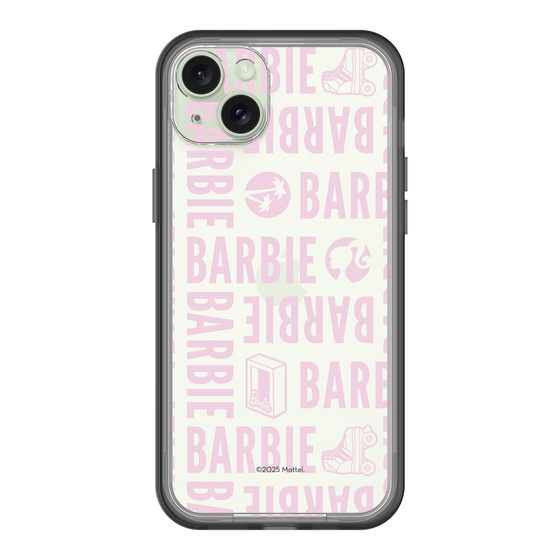 スリムプロテクションプレミアムケース［ Barbie - ロゴパターン3 - クリア ］
