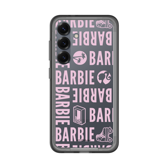 スリムプロテクションプレミアムケース［ Barbie - ロゴパターン3 - クリア ］