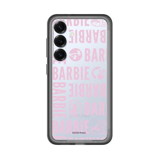 スリムプロテクションプレミアムケース［ Barbie - ロゴパターン3 - クリア ］