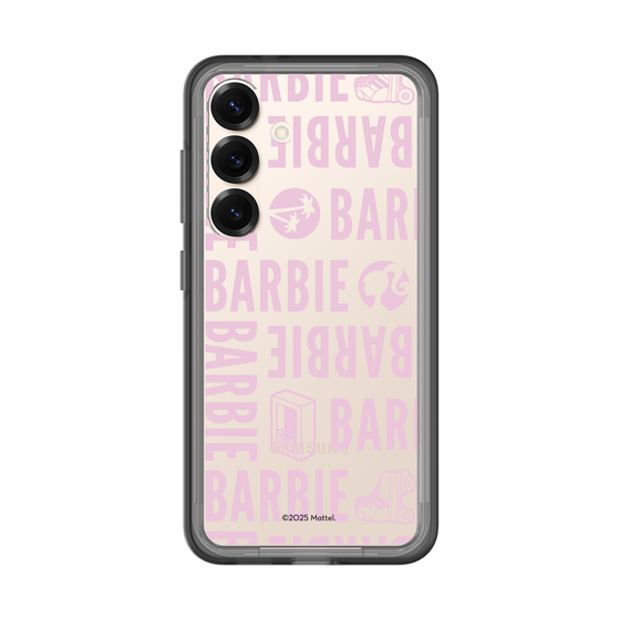 スリムプロテクションプレミアムケース［ Barbie - ロゴパターン3 - クリア ］