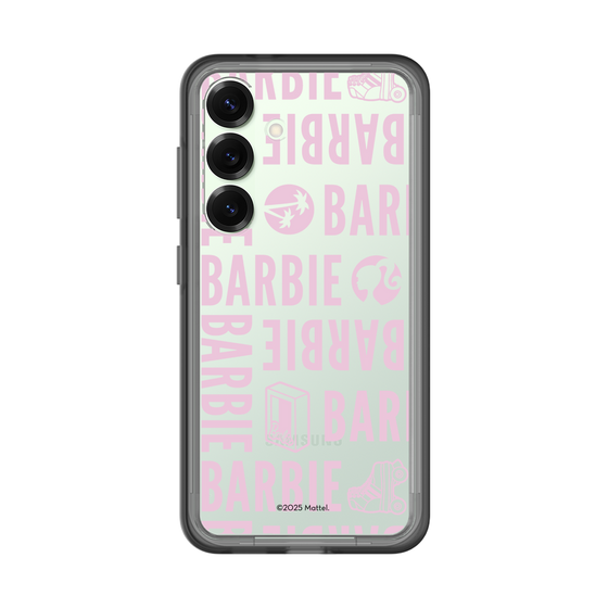 スリムプロテクションプレミアムケース［ Barbie - ロゴパターン3 - クリア ］