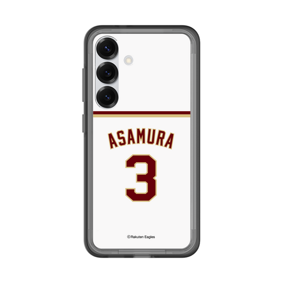 スリムプロテクションプレミアムケース［ 楽天イーグルス - #3 Asamura - ホーム ］