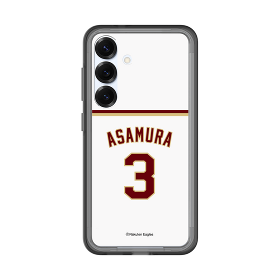 スリムプロテクションプレミアムケース［ 楽天イーグルス - #3 Asamura - ホーム ］