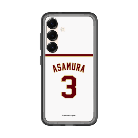スリムプロテクションプレミアムケース［ 楽天イーグルス - #3 Asamura - ホーム ］