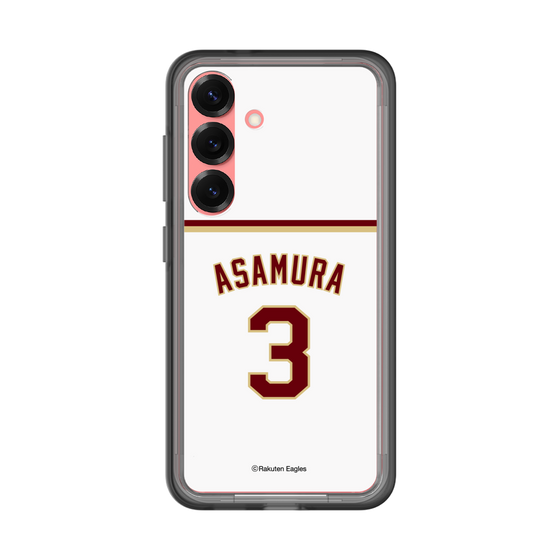 スリムプロテクションプレミアムケース［ 楽天イーグルス - #3 Asamura - ホーム ］