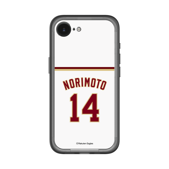 スリムプロテクションプレミアムケース［ 楽天イーグルス - #14 Norimoto - ホーム ］