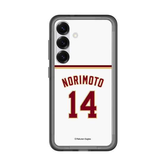 スリムプロテクションプレミアムケース［ 楽天イーグルス - #14 Norimoto - ホーム ］