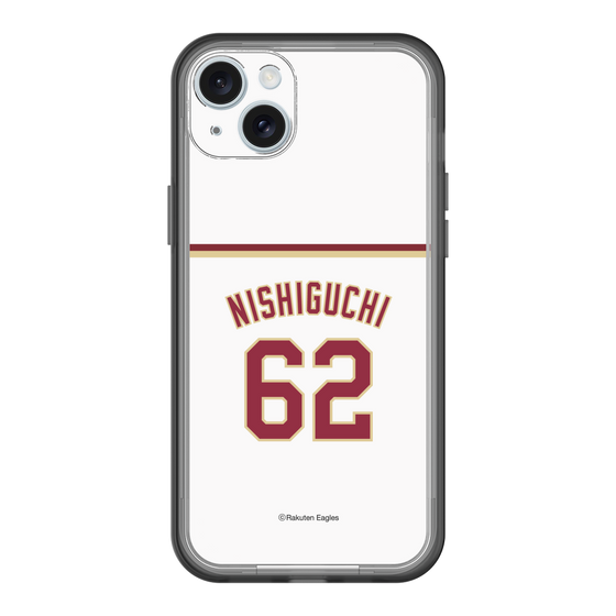 スリムプロテクションプレミアムケース［ 楽天イーグルス - #62 Nishiguchi - ホーム ］