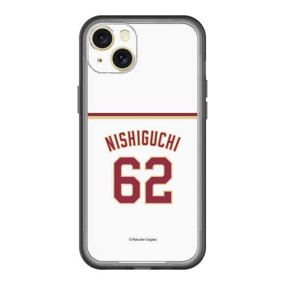 スリムプロテクションプレミアムケース［ 楽天イーグルス - #62 Nishiguchi - ホーム ］