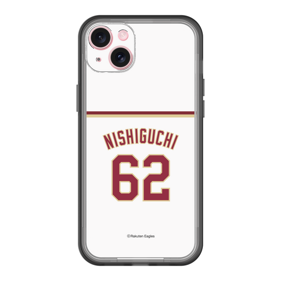 スリムプロテクションプレミアムケース［ 楽天イーグルス - #62 Nishiguchi - ホーム ］