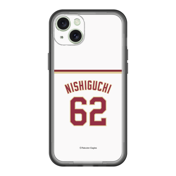 スリムプロテクションプレミアムケース［ 楽天イーグルス - #62 Nishiguchi - ホーム ］
