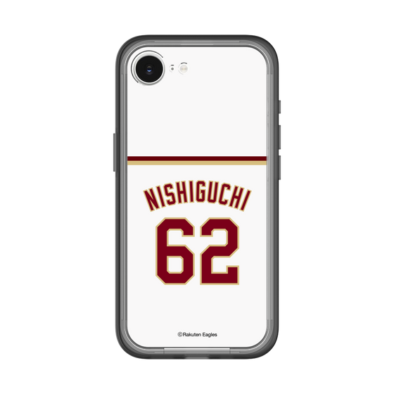 スリムプロテクションプレミアムケース［ 楽天イーグルス - #62 Nishiguchi - ホーム ］