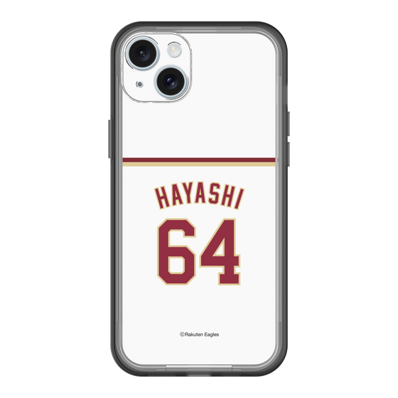 スリムプロテクションプレミアムケース［ 楽天イーグルス - #64 Hayashi - ホーム ］