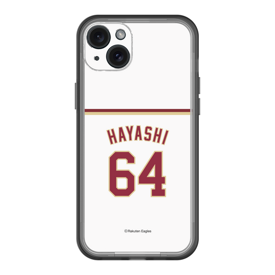 スリムプロテクションプレミアムケース［ 楽天イーグルス - #64 Hayashi - ホーム ］