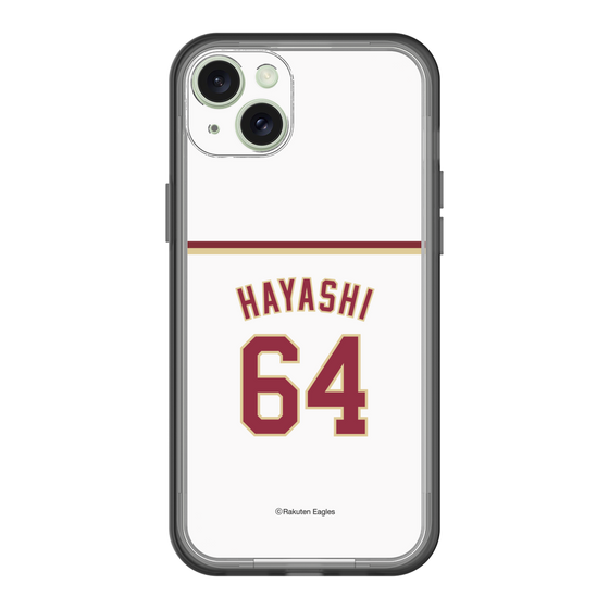 スリムプロテクションプレミアムケース［ 楽天イーグルス - #64 Hayashi - ホーム ］