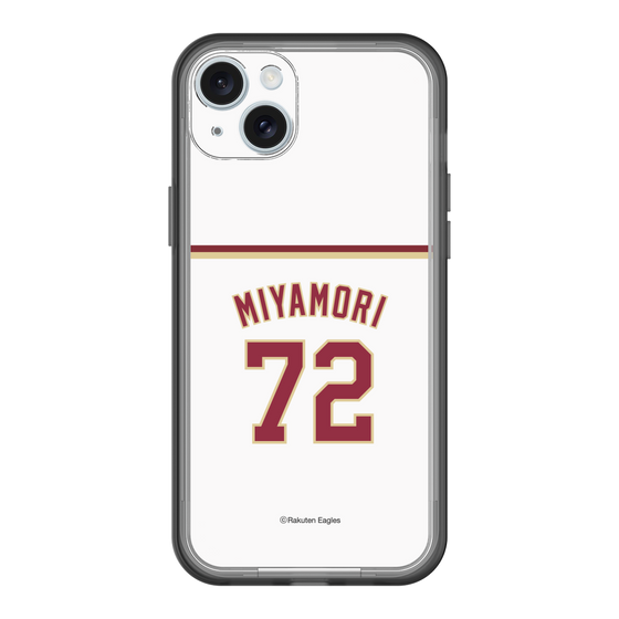 スリムプロテクションプレミアムケース［ 楽天イーグルス - #72 Miyamori - ホーム ］