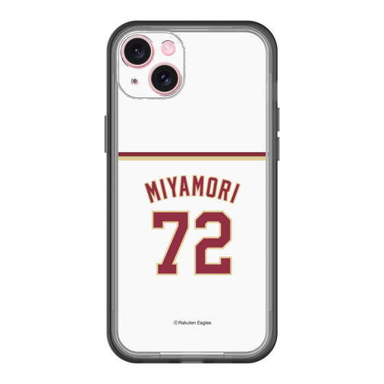 スリムプロテクションプレミアムケース［ 楽天イーグルス - #72 Miyamori - ホーム ］