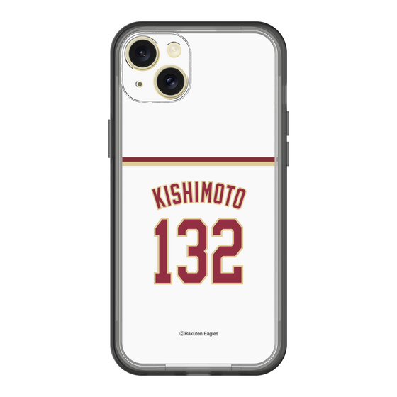 スリムプロテクションプレミアムケース［ 楽天イーグルス - #132 Kishimoto - ホーム ］