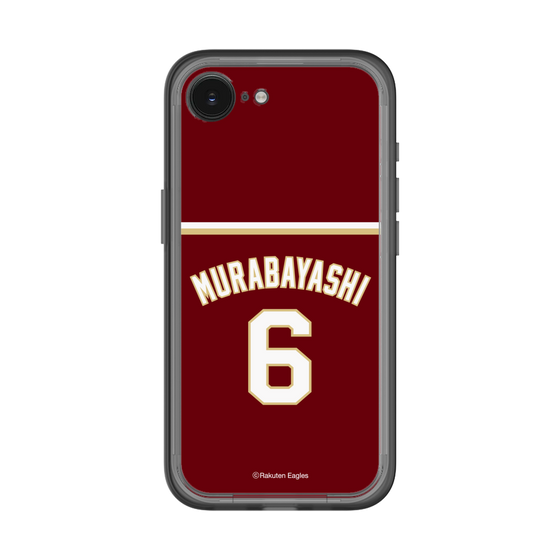 スリムプロテクションプレミアムケース［ 楽天イーグルス - #6 Murabayashi - ビジター ］