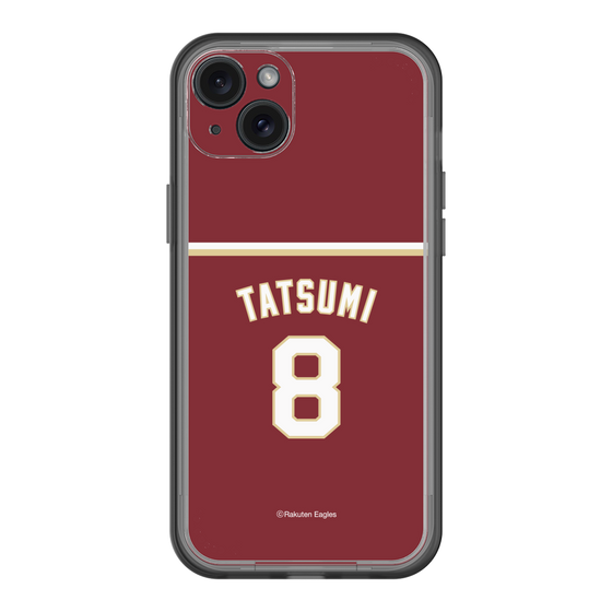 スリムプロテクションプレミアムケース［ 楽天イーグルス - #8 Tatsumi - ビジター ］