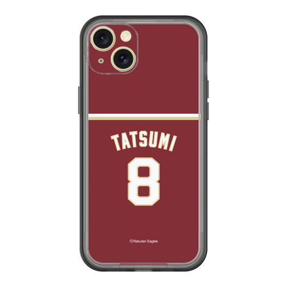 スリムプロテクションプレミアムケース［ 楽天イーグルス - #8 Tatsumi - ビジター ］