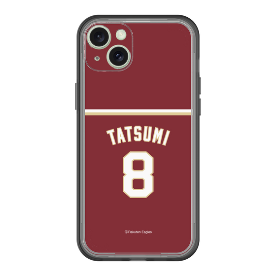 スリムプロテクションプレミアムケース［ 楽天イーグルス - #8 Tatsumi - ビジター ］