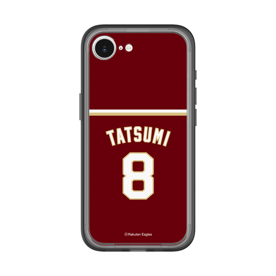 スリムプロテクションプレミアムケース［ 楽天イーグルス - #8 Tatsumi - ビジター ］
