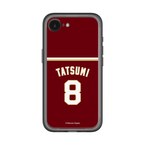スリムプロテクションプレミアムケース［ 楽天イーグルス - #8 Tatsumi - ビジター ］
