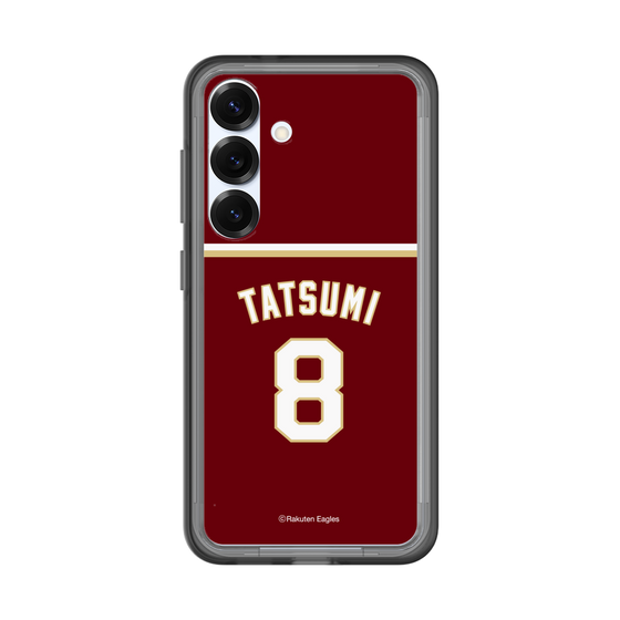 スリムプロテクションプレミアムケース［ 楽天イーグルス - #8 Tatsumi - ビジター ］