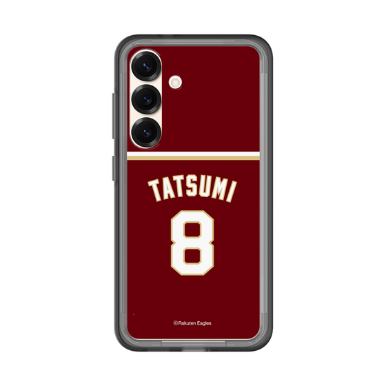 スリムプロテクションプレミアムケース［ 楽天イーグルス - #8 Tatsumi - ビジター ］