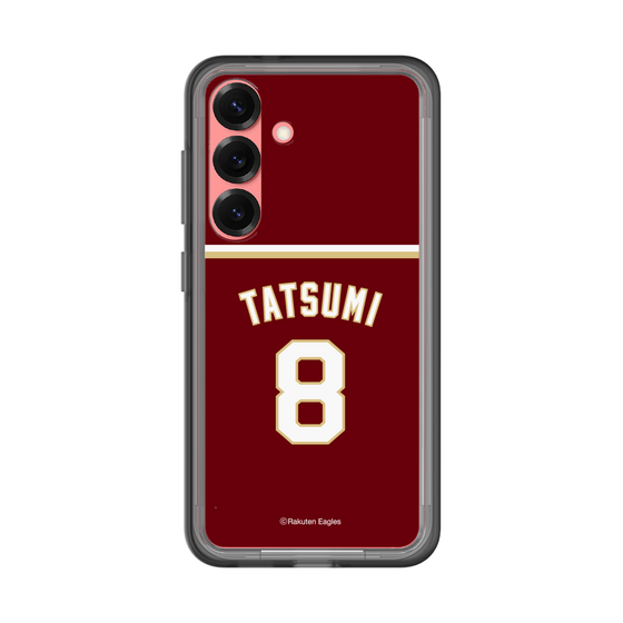 スリムプロテクションプレミアムケース［ 楽天イーグルス - #8 Tatsumi - ビジター ］