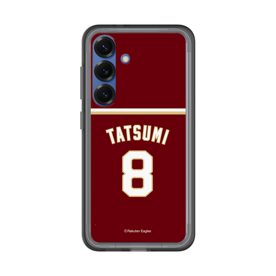 スリムプロテクションプレミアムケース［ 楽天イーグルス - #8 Tatsumi - ビジター ］